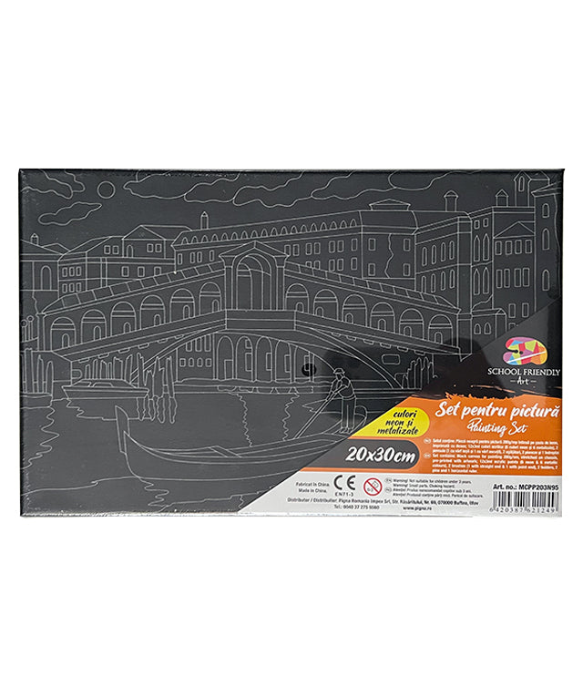 PANZA PREDESENATA PE SASIU NEAGRA 20*30CM VENETIA SF ART PIGNA PANZA PREDESENATA PE SASIU NEAGRA 20*30CM VENETIA SF ART PIGNA